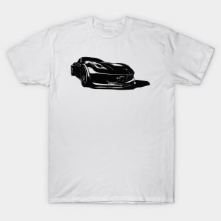 C7 Corvette Stingray - monochrome stylized #2 T-Shirt